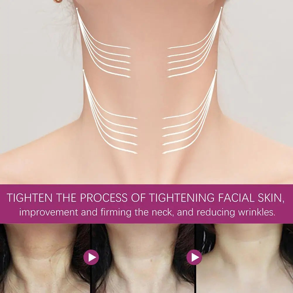 Collagen Neck Cream Nourishing Moisturizes, Lifts, Firms Neck, Reduces Double Chin and Fine Lines, Anti-Aging Rejuvenation