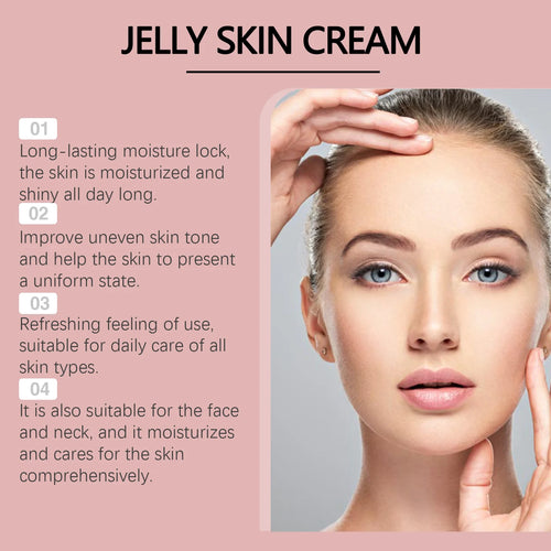 Collagen Jelly Cream Deeply Moisturizing Smooth Skin Tightening Fade Fine Lines Soothing Brightening Hydrating Facial Gel Cream